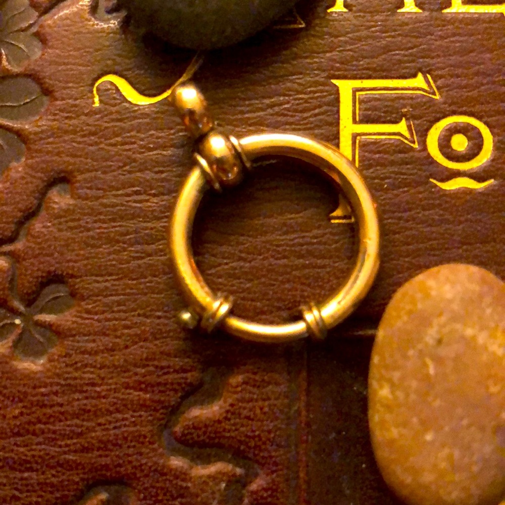 Victorian watch fob chain clip